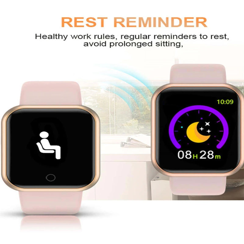 Smartwatch Men Women Wristwatches Smart Watch Message Fitness Monitor Bracelet Birthday Gift Electronic Clock For Xiaomi Huawei